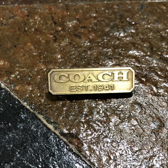 Coach Handbags - Coach Logo Purse Plaque antique Brass Bag repair replacement logo coach parts